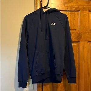Under Armour Men's Dark Navy Blue Hoodie-size M